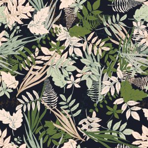 Papier Peint Feuilles Colorées Élégantes – Image 1