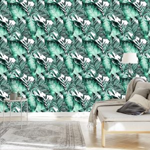 Papier Peint Feuilles Exotiques – Image 3