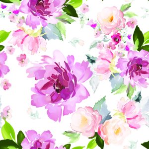Papier Peint Fleurs Peintes À L'aquarelle – Image 1
