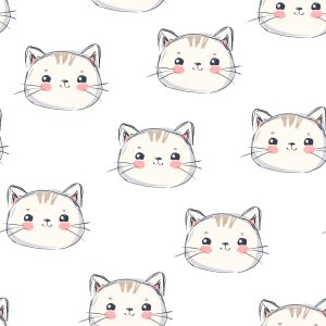 Papier Peint Pour Les Enfants - Chatons Souriants – Image 1