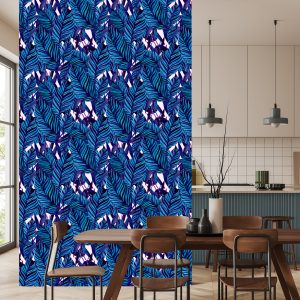 Papier Peint Belles Feuilles Exotiques Colorées – Image 4