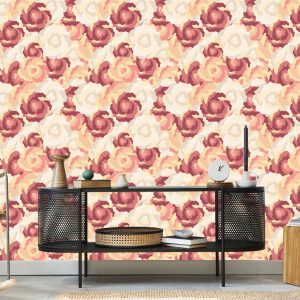 Papier Peint Roses Rétro Comme Peintes – Image 5