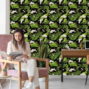 Papier Peint Fleurs Orchidées Nature Pour La Chambre – Image 7