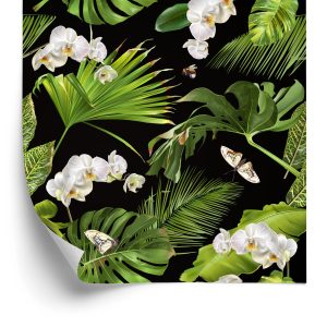 Papier Peint Fleurs Orchidées Nature Pour La Chambre – Image 2