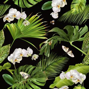 Papier Peint Fleurs Orchidées Nature Pour La Chambre – Image 1
