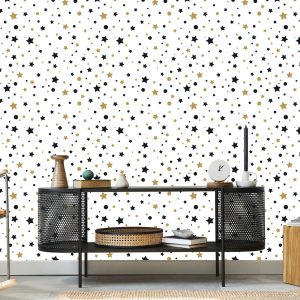 Papier Peint Pour Les Enfants - Étoiles Et Cercles – Image 5