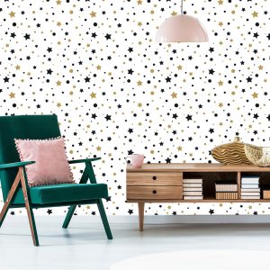 Papier Peint Pour Les Enfants - Étoiles Et Cercles – Image 6