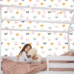 Papier Peint Pour Les Enfants, Les Animaux, Les Renards, Les Moutons, Les Pandas – Image 7