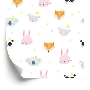 Papier Peint Pour Les Enfants, Les Animaux, Les Renards, Les Moutons, Les Pandas – Image 2