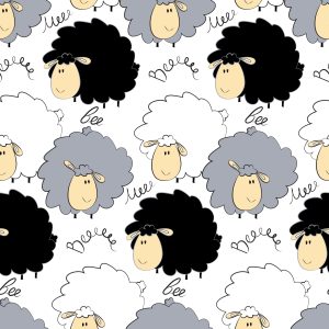 Papier Peint Mouton Souriant – Image 1