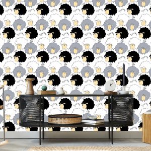Papier Peint Mouton Souriant – Image 5