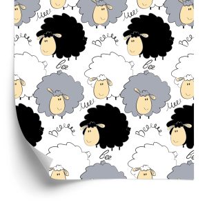 Papier Peint Mouton Souriant – Image 2