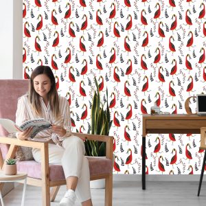 Papier Peint Beaux Oiseaux Et Plantes – Image 7