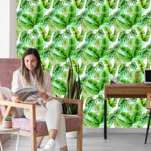 Papier Peint Feuilles De Jungle Tropicale – Image 7