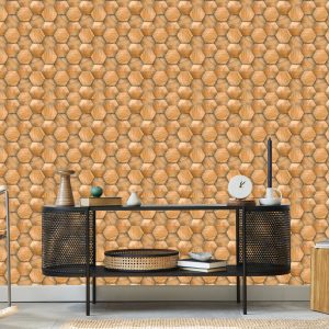 Papier Peint Modèle En Bois 3D Moderne – Image 5