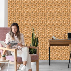 Papier Peint Modèle En Bois 3D Moderne – Image 7