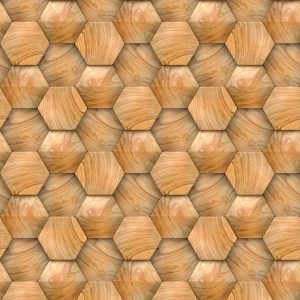Papier Peint Modèle En Bois 3D Moderne – Image 1