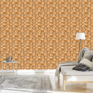 Papier Peint Modèle En Bois 3D Moderne – Image 3