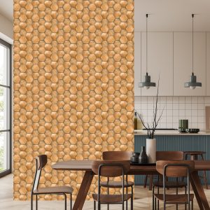 Papier Peint Modèle En Bois 3D Moderne – Image 4