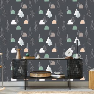 Papier Peint Arbre Pour Enfants De Style Scandinave – Image 5