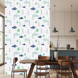 Papier Peint Arbres., Nuages., Nature, Chambre Enfants – Image 4
