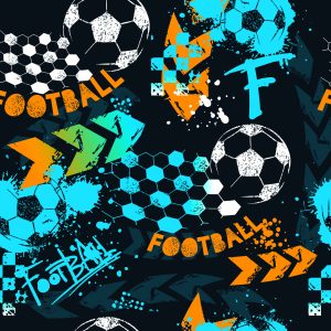 Papier Peint Ballon De Football Mural Pour Chambre De Garçon – Image 1