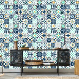 Papier Peint Mosaïque Turquoise Méditerranéenne – Image 5