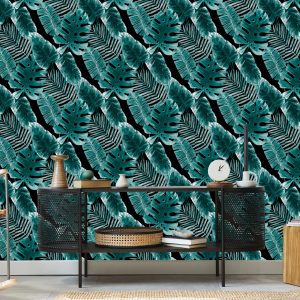Papier Peint Feuilles De Fruit De La Passion Et De Monstera – Image 5