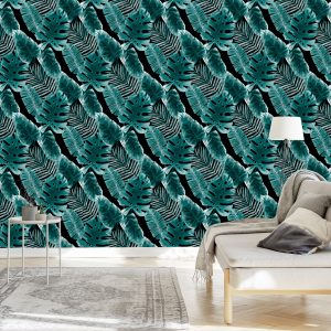 Papier Peint Feuilles De Fruit De La Passion Et De Monstera – Image 3