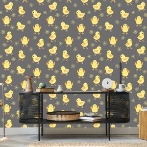 Papier Peint Pour Les Enfants - Petits Poulets Mignons – Image 5