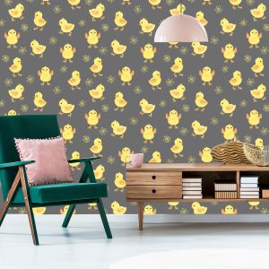 Papier Peint Pour Les Enfants - Petits Poulets Mignons – Image 6