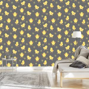 Papier Peint Pour Les Enfants - Petits Poulets Mignons – Image 3