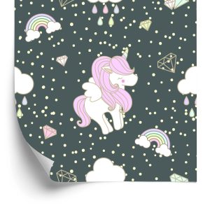 Papier Peint Pour Les Enfants - Licornes Endormies – Image 2