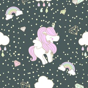 Papier Peint Pour Les Enfants - Licornes Endormies – Image 1
