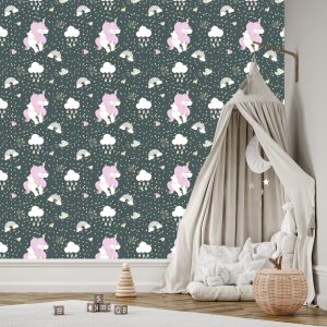 Papier Peint Pour Les Enfants - Licornes Endormies – Image 3