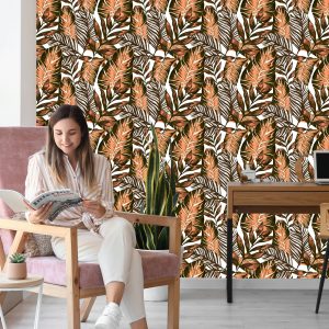 Papier Peint Feuilles De Fruit De La Passion Et De Monstera – Image 7