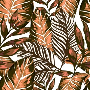 Papier Peint Feuilles De Fruit De La Passion Et De Monstera – Image 1