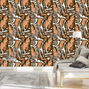 Papier Peint Feuilles De Fruit De La Passion Et De Monstera – Image 3