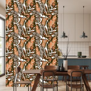 Papier Peint Feuilles De Fruit De La Passion Et De Monstera – Image 4