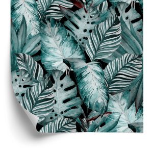 Papier Peint Feuilles Dans Les Tons De Vert – Image 2