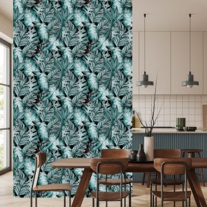 Papier Peint Feuilles Dans Les Tons De Vert – Image 4