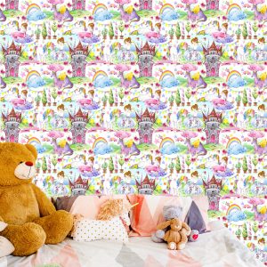 Papier Peint Pour Une Chambre De Bébé Dragons Licornes De Contes De Fées – Image 6