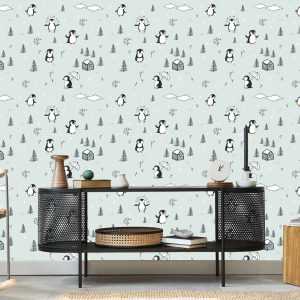 Papier Peint Pour Les Enfants - Pingouins Heureux – Image 5