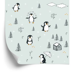Papier Peint Pour Les Enfants - Pingouins Heureux – Image 2
