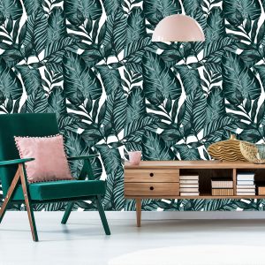 Papier Peint Feuilles De Fruit De La Passion Et De Monstera – Image 6