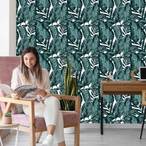 Papier Peint Feuilles De Fruit De La Passion Et De Monstera – Image 7