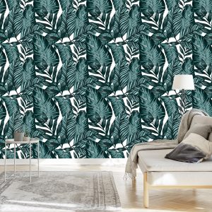 Papier Peint Feuilles De Fruit De La Passion Et De Monstera – Image 3