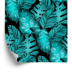 Papier Peint Feuilles De Fruit De La Passion Et De Monstera – Image 2
