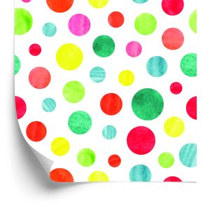 Papier Peint Points Colorés Peints À L'aquarelle – Image 2