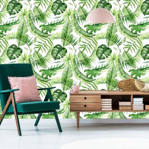 Papier Peint Feuilles En Vert Vif – Image 6